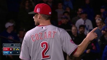 CIN@CHC: Cozart throws out Rizzo at home in the 10th