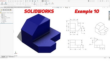 SolidWorks Tutorial – Example 10 | Simple 3D Modeling for Beginners