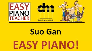 Suo Gan piano tutorial: EASY keyboard folk song with note names #EPT 🎹