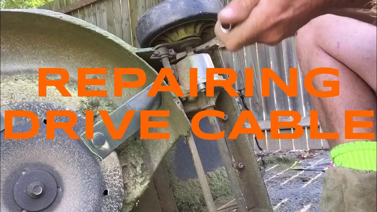 Repair self propelled drive cable Honda mower HRU 216 YouTube