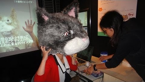 Cat Mask Synchronized With Facial Muscle Movements Via Non-contact Interface #DigInfo