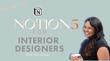 Notion for interior designers- Creating SOP Database
