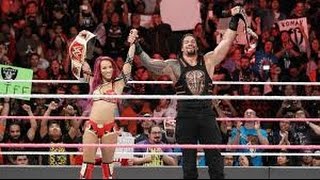 Roman Reigns \& Sasha Banks vs. Rusev \& Charlotte - Mixed Tag Team Match: Raw, Oct. 10, 2016 HD