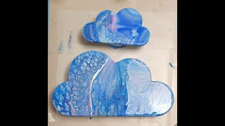 Two cloud shaped MDF boards ~ A gorgeous pour!
Hi and welcome to my pour! In this video I am using a variety of paints mixed with Floetrol to pour on two MDF clouds, using different blues and some white and purple. I did a dirty cup straight pour which resulted in two lovely cloud boards! And then a bonus bit at the end of the video with my leftover paints.
The paints that I used are:
~Mont Marte Signature Acrylics - White
~Mont Marte Signature Acrylics - Cobalt Blue
~Mont Marte Signature Acrylics - Silver
~Art Culture - Pearl White
~Art Culture - Pearl Blue
~Art Culture - Pearl Purple
~Folkart Milk Paint - Light Blue
My pouring medium is Floetrol, the paints were mixed with different ratios to get the same consistency, I started with 1 part paint to 1 part Floetrol and then added Floetrol as need.
No silicone was used in this pour.
Thank you for watching 😊
Check out my RedBubble items, the masks, cups and cell phone covers are awesome!
TammyKilian.redbubble.com
Please visit my Etsy shop! It’s still new but I am building it up as much as I can. I can’t upload any new paintings until they are ready to varnish and ship! Free shipping in Australia and to New Zealand.
https://www.etsy.com/au/shop/ColourShyftArt
My suppliers are:
https://www.caprioleshabbychic.com.au/
https://www.artshedonline.com.au/
https://riotstores.com.au/ Two cloud shaped MDF boards ~ A gorgeous pour!