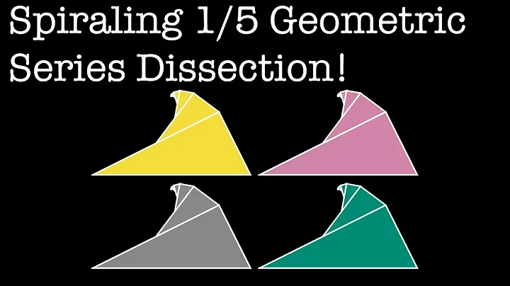 Geometric series: sum of powers of 1/5 II (visual proof)