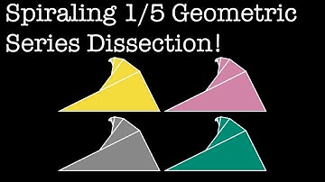 Geometric series: sum of powers of 1/5 II (visual proof)