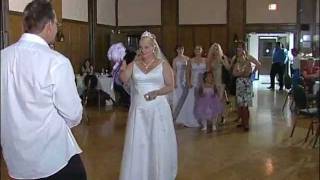 Beer Competition Between Ladies and Gentlemen + Bouquet Toss at A Wedding Reception in GTA