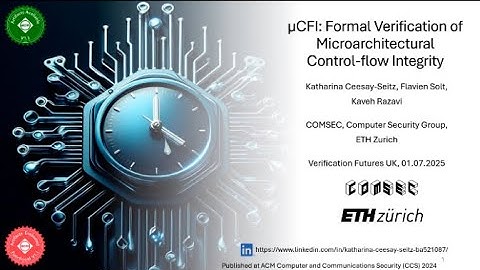 𝜇CFI: Formal Verification of Microarchitectural Control-flow Integrity