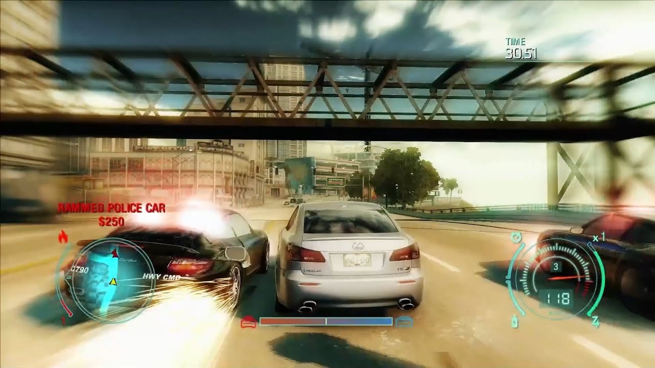 NFS Undercover - Lexus IS-F Police Chase