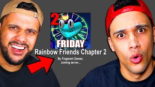 ATUALIZOU!!! RAINBOW FRIENDS CHAPTER 2 NO ROBLOX!! NOVO FINAL E JUMPSCARE