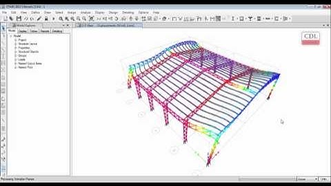ETABS-Steel Truss Factory Structure-02/02