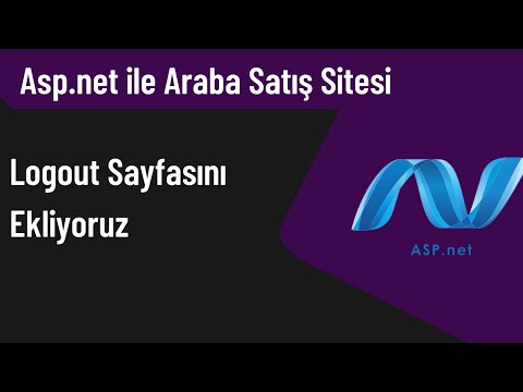 (Asp.Net Ders 27) Logout Sayfasını Ekliyoruz