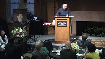 Duncan Haldane - speaking at the Shoucheng Zhang Memorial Workshop dinner