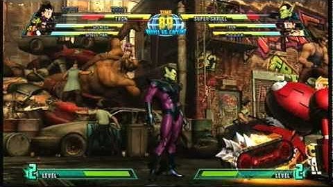 Marvel vs Capcom 3 Arcade Mode Tron, Spencer, Spiderman Part 2