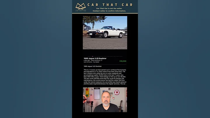 1989 Jaguar XJS Roadster #jaguar