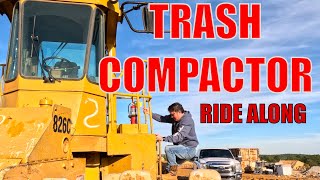 The Ultimate Trash Crushing Machine:   CAT 826C Trash Compactor