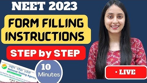 How to fill NEET 2023 Application Form | Step by Step in 10 mins