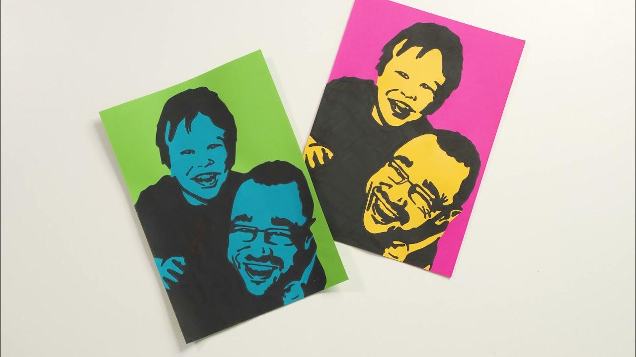 Two Colour Paper Portrait Zart Art YouTube