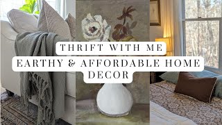 Thrift with Me || Affordable Earthy Home Decor || Guest Room Refresh || Designer Dupes