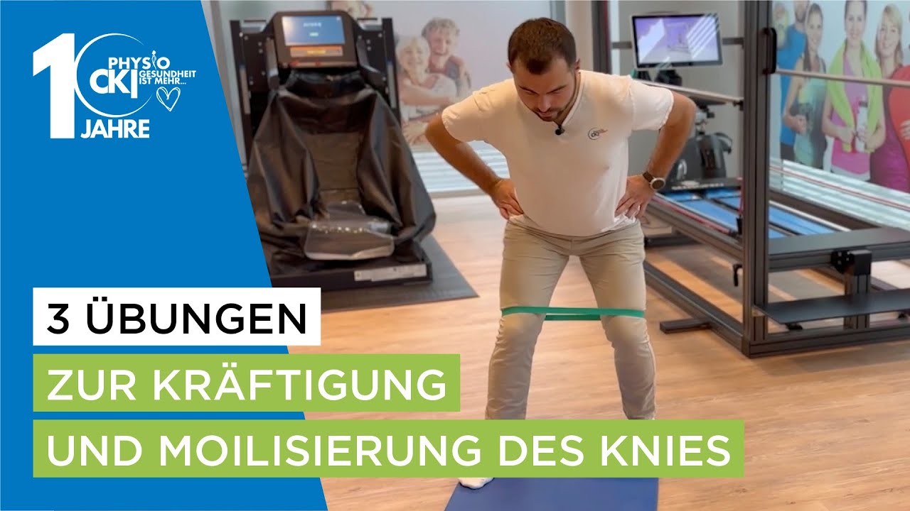 3 Übungen zur Mobilisierung und Kräftigung des Knies - YouTube