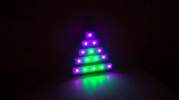 Christmas tree made from ws2812 leds