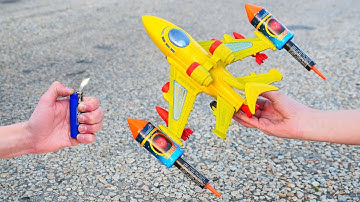 Experiment: Rocket-powered Coca-Cola plane!