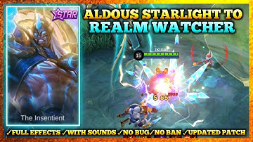 Aldous Starlight to Realm Watcher Skin Script | Full Effects + With Sounds | Ikigai Plays