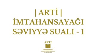 İmtahansayaği Səvi̇yyə Suali - 1 Fi̇dan İsgəndərova