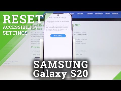 How to Reset Accessibility Settings SAMSUNG Galaxy S20 – Restore Availability Configuration