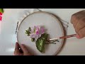 Lotus flower ribbon embroidery tutorial