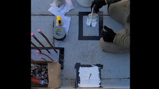 how to do pitch pockets with polyglass liquid and Fabric. #Roofing #Polyglass #work #howto