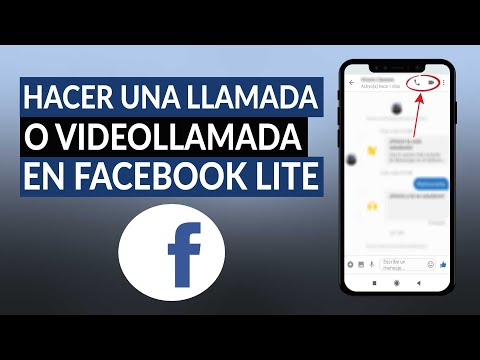 Cómo hacer una llamada o videollamada en FACEBOOK LITE paso a paso