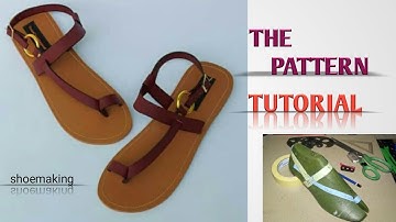 How to craft pattern for this unique ladies sandals #shoemaking #beginners