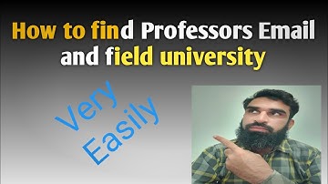 How to Find Professors Email amd field University #viral #scholarship #newtrend
