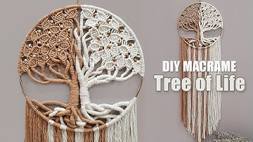 DIY Tutorial ☆ 𝗛𝗼𝘄 𝗧𝗼 𝗠𝗮𝗸𝗲 𝗠𝗮𝗰𝗿𝗮𝗺𝗲 𝗧𝗿𝗲𝗲 𝗼𝗳 𝗟𝗶𝗳𝗲 "Two Tone"  (Arbol de la Vida)