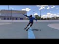 Inline skating parallel slide practice