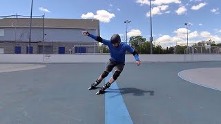 : Inline Skating Parallel Slide Practice