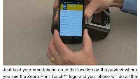 Zebra QLN320: Using the Zebra Print Touch feature