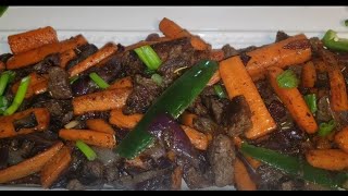 15 minutes Beef with Carrot delicious dish | ሥጋ በካሮት እና በቀይ ሽንኩርት ጥብስ በ15 ደቂቃ| Ethiopian Food