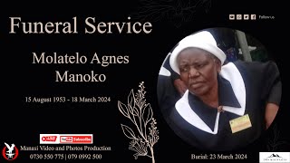 In loving memory of the late Molatelo Agnes Manoko - YouTube