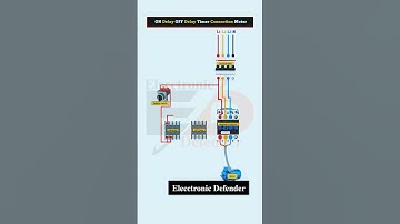 on delay off delay timer connection Motor #automobile #electricalcircuit #electrician #industrial