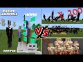 Team Undertale (Gaster, Sans, Xans) VS 100 Gilgamesh, Cartoon Cat, Ink Demon, Missile Head Minecraft