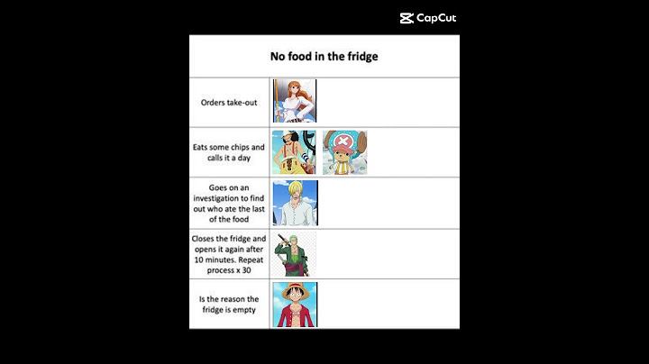 if there's no food in the fridge| #anime #onepiece