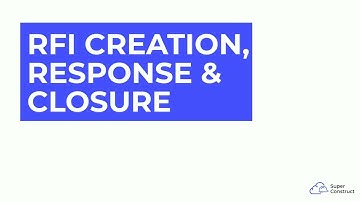RFI: Creación, Respuesta y Cierre.