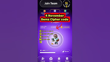 Gemz Daily Cipher code 4 November