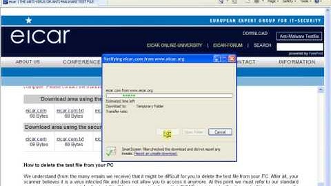 Security: Check Antivirus Software