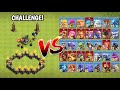 Level 1 X-Bow Formation vs All Max Troops! || Clash of Clans