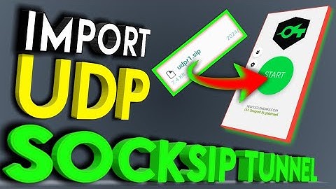 Import UDP Request files in SOCKSIP TUNNEL | Easy Steps