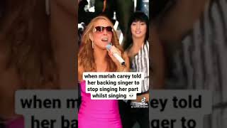 When Mariah Carey told her backing singer to stop singing her part #mariahcarey #touchmybody