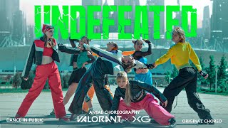 [ORIGINAL CHOREOGRAPHY] UNDEFEATED - XG & VALORANT (Dance in Public) // VCT Pacific 2024 Song